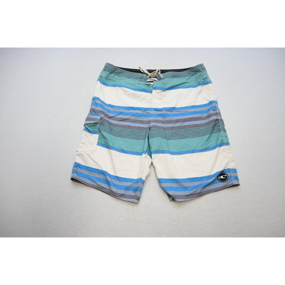 Oneill Cargo Board‎ Shorts Striped Athletic Surf Stretch Mens Size 34